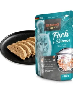 16 x LEONARDO Finest Selection Fisch + Shrimps 85g