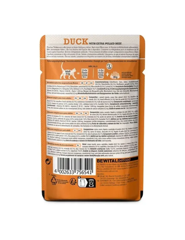 16 x LEONARDO Pulled Beef Ente, Rind 70g