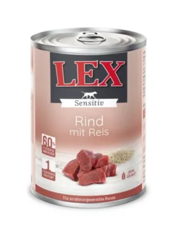 6 x LEX Sensitiv Rind mit Reis 400g
