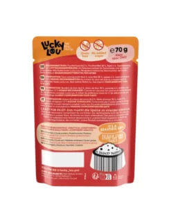 12 x Lucky Lou Extra Food in Broth Thunfisch & Apfel 70g