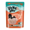 12 x Lucky Lou Extra Food in Broth Thunfisch & Lachs 70g