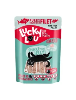 12 x Lucky Lou Extra Food in Jelly Thunfischfilet 70g