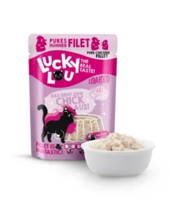 12 x Lucky Lou Extra Food in Jelly Hühnerfilet 70g