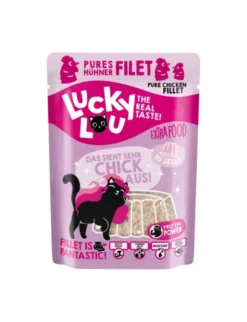12 x Lucky Lou Extra Food in Jelly Hühnerfilet 70g