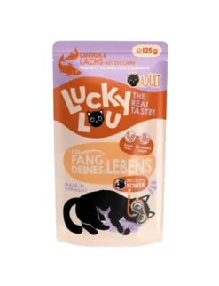 16 x Lucky Lou Lifestage Adult Geflügel & Lachs 125g