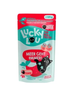 16 x Lucky Lou Lifestage Adult Geflügel & Thunfisch 125g