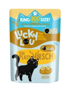 6 x Lucky Lou Lifestage Adult Geflügel & Hirsch 300g