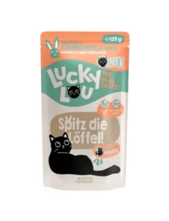 16 x Lucky Lou Lifestage Adult Geflügel & Kaninchen 125g