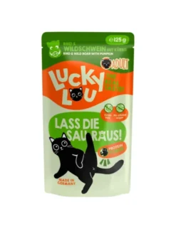 16 x Lucky Lou Lifestage Adult Rind & Wildschwein 125g