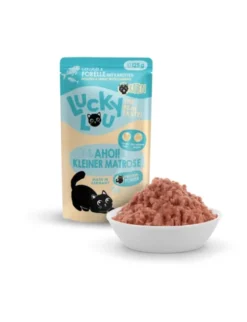 16 x Lucky Lou Lifestage Kitten Geflügel & Forelle 125g