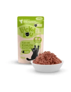 16 x Lucky Lou Lifestage Kitten Geflügel & Rind 125g