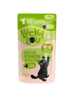 16 x Lucky Lou Lifestage Kitten Geflügel & Rind 125g