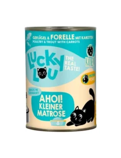 6 x Lucky Lou Lifestage Kitten Geflügel & Forelle 400g