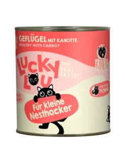 6 x Lucky Lou Lifestage Kitten Geflügel 800g