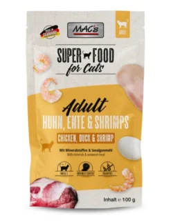 12 x MAC's CAT Adult Huhn, Ente & Shrimps 100g