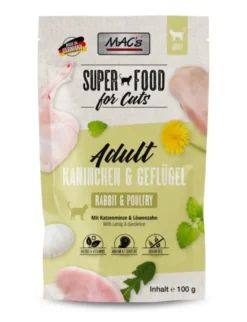 12 x MAC's CAT Adult Kaninchen & Geflügel 100g
