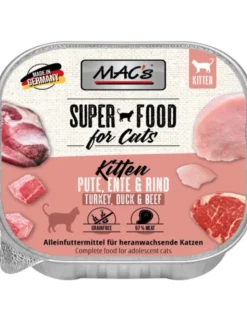 16 x MAC's CAT Kitten Pute, Ente, Rind 100g
