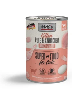 6 x MAC's CAT Kitten Pute & Kaninchen 400g