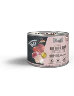 6 x MAC's CAT Kitten Rind, Huhn & Gans 200g