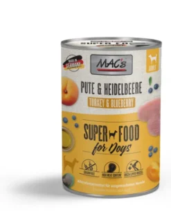 6 x MAC's CAT Pute, Rind & Heidelbeeren 400g