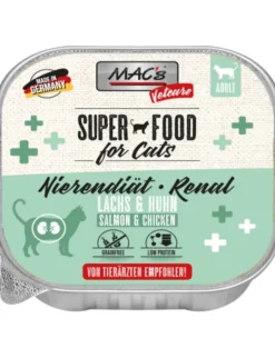 16 x MAC's CAT Vetcare Nierendiät Lachs & Huhn 100g