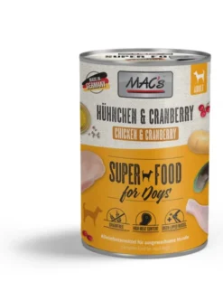 6 x MAC's DOG Hühnchen & Cranberry 400g
