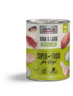 6 x MAC's DOG Huhn & Lamm 800g