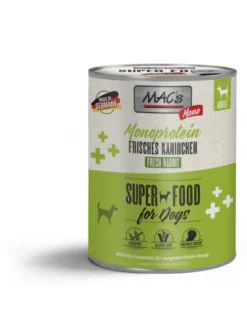 6 x MAC's DOG Mono Frisches Kaninchen 800g