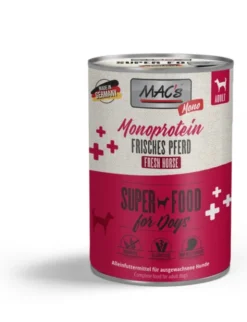 6 x MAC's DOG Mono Frisches Pferd 400g