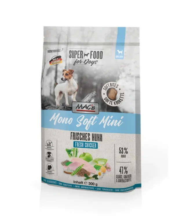 6 x MAC's DOG Mono Soft Mini Huhn 300g