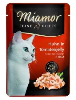 24 x Miamor Feine Filets in Jelly im Beutel Huhn in Tomatenjelly 100g