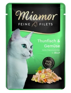 24 x Miamor Feine Filets in Jelly im Beutel Thunfisch & Gemüse 100g