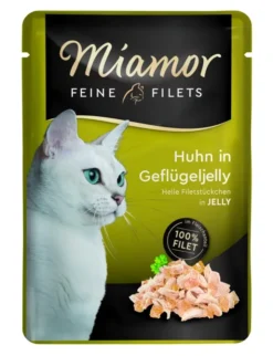 24 x Miamor Feine Filets in Jelly Huhn & Geflügeljelly 100g