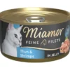 24 x Miamor Feine Filets in Jelly Thun & Shrimps 100g