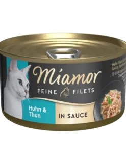 24 x Miamor Feine Filets in Sauce Huhn & Thunfisch 85g
