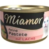 12 x Miamor Pastete mit Lachs 85g