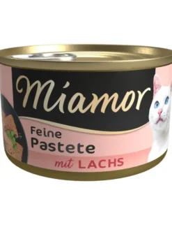 12 x Miamor Pastete mit Lachs 85g