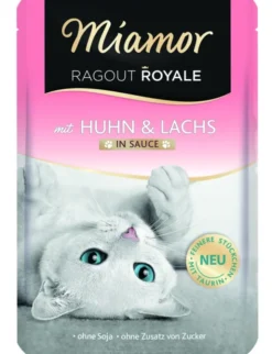 22 x Miamor Ragout in Sauce Huhn & Lachs 100g