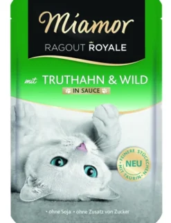 22 x Miamor Ragout in Sauce Truthahn & Wild 100g