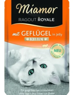 22 x Miamor Ragout Kitten Geflügel 100g