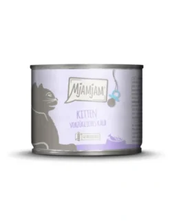 6 x MjAMjAM Kitten Kalb mit Lachsöl 200g