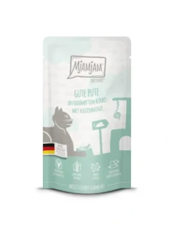 12 x MjAMjAM Quetschie Pute mit Kürbis & Katzenminze 125g