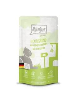12 x MjAMjAM Quetschie Rind mit Kürbis & Hühnerleber 125g