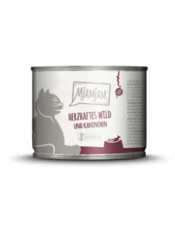 6 x MjAMjAM Wild & Kaninchen mit Heidelbeere 200g