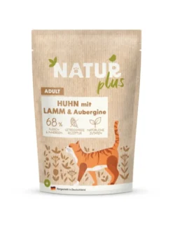 12 x NATURplus Adult Huhn & Lamm mit Aubergine 85g