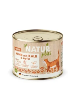 6 x NATURplus Adult Huhn mit Kalb & Apfel 200g