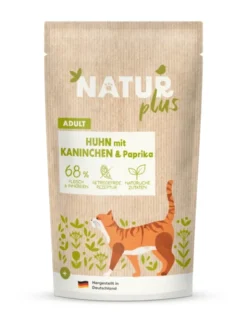 12 x NATURplus Adult Huhn mit Kaninchen & Paprika 125g
