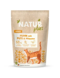 12 x NATURplus Adult Huhn & Pute mit Pflaume 85g