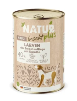 6 x NATURplus Insekt Larven der Soldatenfliege mit Karotte 400g
