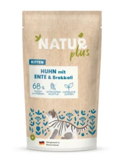 12 x NATURplus Kitten Huhn mit Ente & Brokkoli 125g